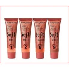 Kit 2 Pecas Base Líquida Soft Matte Chocolate HB8050 Ruby Rose