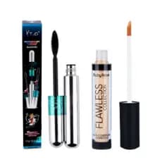KIT Máscara Para Cílios A Prova D’Água 2 em 1 4D Tango +Corretivo Flawless Naked Ruby Rose 4ml