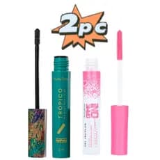 KIT Rímel Tropico Ruby Rose + Gel Incolor Cílios Sobrancelhas Game On Ruby Rose