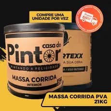Massa Corrida Premium Pva 21kg Acabamento Nivelador Fácil Aplicação Colortexx/Imperio branca parede
