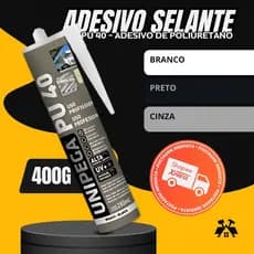 Adesivo PU40 Selante Cola Parabrisa Juntas Metal Vidro Reparos Silicone Vedação PU 40 400g Unipega