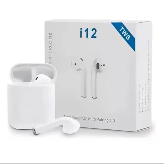Fone de Ouvido Sem Fio i12 Tws Bluetooth 5.0 Com Touch leve