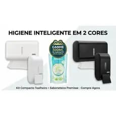 Dispenser Papel Toalha + Dispenser Sabonete Saboneteira Líquido Álcool Gel Profissional Resistente