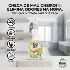 DEOline Neutralizador De Odores Bamboo Cheiro Fritura Cigarro Banheiro Mofo Limpador de Uso Geral