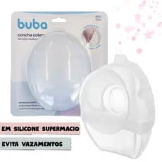 Concha Coletora de Leite Materno em Silicone Antivazamento Auxilia na cicatrização 50ml Buba