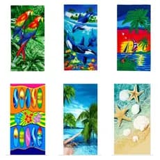 Toalha De Banho Praia E Piscina Aveludada Felpuda Macia Microfibra Grande 140X70cm Alta Qualidade