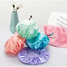 kit 12 touca de cetim antifrizz banholiligirl