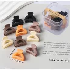 Kit 6 pçs Mini Presilhas Pequena para Cabelo Menina Colorido Modelo Sortido