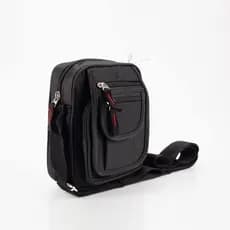 Bolsa Bag Lateral Shoulder Pochete Com Ziper Unissex Alça Regulável