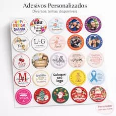 Etiquetas Adesivos Personalizados Com Seu Nome E Logo 3x3 ou 5x5 Vinil À Prova d'Água Sua logo