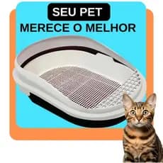 Caixa de Areia Para Gatos Furba Grande  Furacão Pet 4 Peças Envio imediato