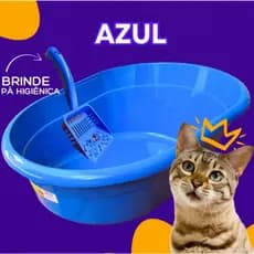 Kit Bandeja Higiênica para Gatos Gigante Glamour Furacão Pet Grande + Pazinha