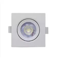 Luminária Led Spot 5W Redondo Quadrado Embutido Branco Frio Quente 3000k 6500k Bivolt