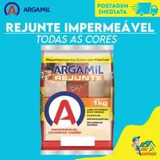 Rejunte Flexível Argamil 1kg Para Piso, Porcelanatos e Cerâmica - Externo e Interno Cores Variadas