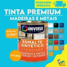 Tinta Pequena Esmalte/Óleo Sintético 112ml | MADEIRA, METAL, FERRO | Diversas Cores - UNIVERSO