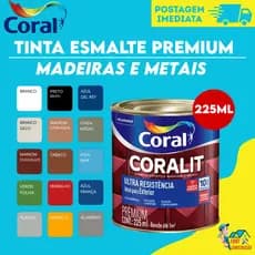 Tinta Esmalte Coralit Madeira e Metais Ultra Resistivo 225ml