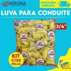 Luva P/conduite Pvc Krona Amarela 3/4 Kit C/50