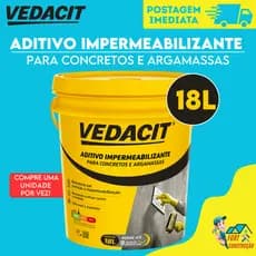 Aditivo Impermeabilizante Vedacit 3,6L 18L  - VEDACIT - Concreto e argamassa