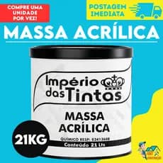 Massa Acrílica BARRICA Premium 21kg 4,5kg Externo Interno Acabamento Fácil Aplicação Imperio branca