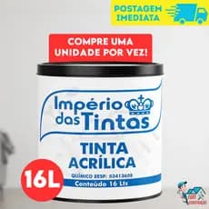 Tinta Império Profissional Anti Mofo Acrilica Parede 16 Litros Branca Interno Fosco Interior