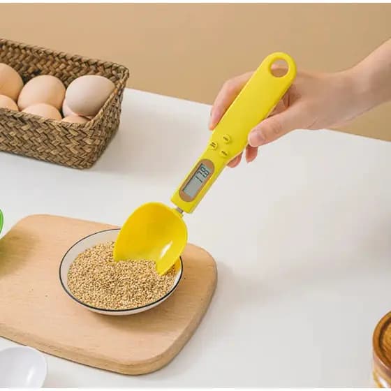 Colher De Medição Colorida Até500g/0.1G Com Display Lcd Para Digital Balança De Peso De Cozinha