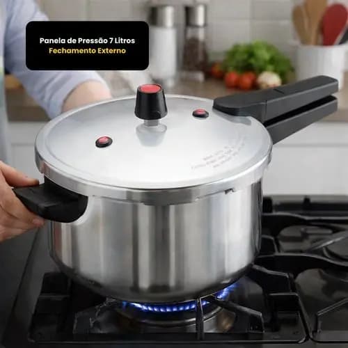 Panela de Pressão 7 Litros Fechamento Externo
