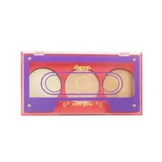 Paleta de Iluminador Dapop Retro Glow Brilho Intenso Efeito Glow