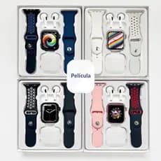 Fone De Ouvido T55 ultimate Smart Watch TWS 2 Em 1 BT Chamada Reloj 2.01 Polegadas