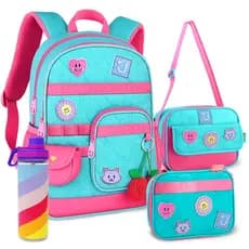 Kit Mochila Juju Teófilo Lancheira Estojo Lançamento Escolar