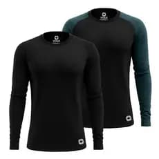 Kit 2 Camisetas Térmicas Masculina Segunda Pele Proteção Solar Uv50+ Academia Treino Praia