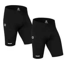 Kit 2 Bermudas de Compressão Térmicas Segunda Pele Treino Corrida Academia Proteção Solar Uv