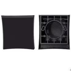 Acabamento Para Válvula De Descarga Banheiro Lavabo Deca e Docol Linha Luxo Abaulado Preto Fosco