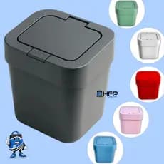 Lixeira 4L com Tampa Click OU KIT LIXEIRA 4L Rodo e Dispense de Detergente