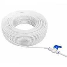 Kit Registro Engate Rápido 02 Saída 1/4" +Mangueira Atóxica 1/4" para Filtros e Purificadores Água
