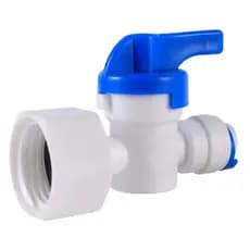 Adaptador Rosca Fêmea de 1/2" Saída para Mangueira 1/4" com Registro de Regulagem Vazão de Água