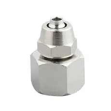Adaptador Bico Reto Encaixe para Mangueira 1/4 Rosca Fêmea 1/4" Cobre Níquel Chapeamento Conector Rápido