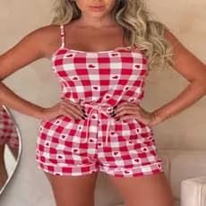 Pijama feminino baby doll short doll de alças pós cirúrgico Pijama americano short doll baby dool pijama blogueirinha