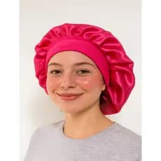 Touca de cetim Toca de Cetim Com Faixa Larga gigante  de cetim toca touca de cetim para dormir Touca de Cetim Anti Frizz