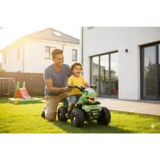 Quadriciclo Elétrico Infantil 6V Dinossauro Rex Verde Moto Elétrica Passeio Bateria Recarregável