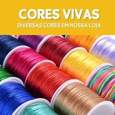 Fio De Seda 2.0mm 50M - Cordão Rabo De Rato |  Ideal p/ Pulseiras, Laços e Artesanato - Nosso lar