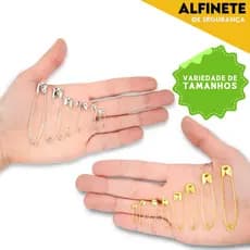 Alfinete de Segurança Ouro/Prata - Pacote com 100/50 Unidades - NL