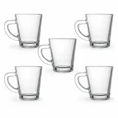 Xícaras de Vidro 70ml para Café Jogo com 5 Peças Morocco