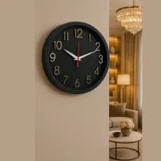 Relogio de Parede 3D Sigma Dourado Preto Plashome Escritório Cozinha Sala Com Mecanismo Silencioso