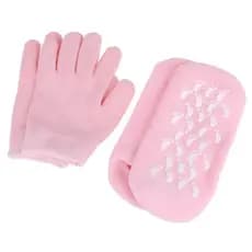 Kit Meias E Luvas Gel De Hidratação Tratamento Para Ressecamento SPA