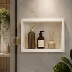Nicho de Porcelanato 40x30 para Banheiro de Luxo com Acabamento Premium