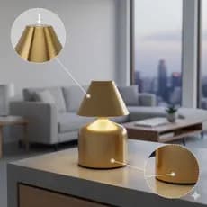 Mini Luminária Mesa USB Portátil Colorida Abajur Estudo Luz Noturna Iluminação Quarto Achadinhos