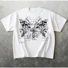 Camisa Camiseta Masculina 100% Algodão Estampa Gótica Punk Street Lançamento