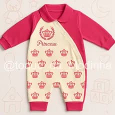 Macacão de Bebê Feminino – Conforto e Estilo para sua Princesa 0 a 3 meses