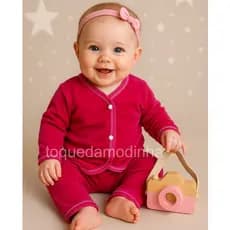 Pijama para bebê menina estiloso roupa de dormir confortável