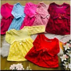 Vestido de renda Manga longa  Perolas para Bebê Vestido Festa